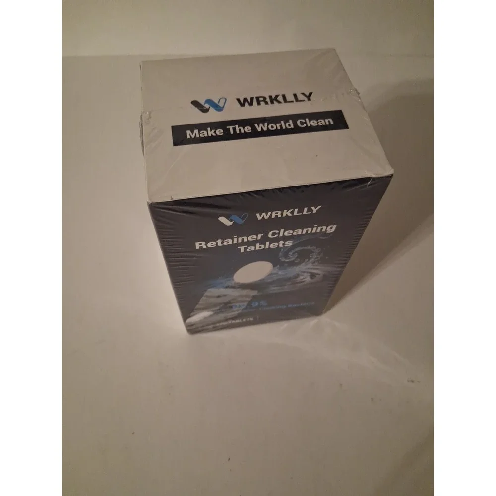 Retainer Cleaner Tablets 120 Denture Cleaning Tablets Invisalign WRKLLY ex: 2028